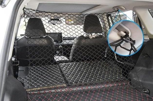 GARVEE Pratica barriera divisoria per bagagliaio, barriera di sicurezza per animali domestici, auto per cani, 120x70 cm, nera