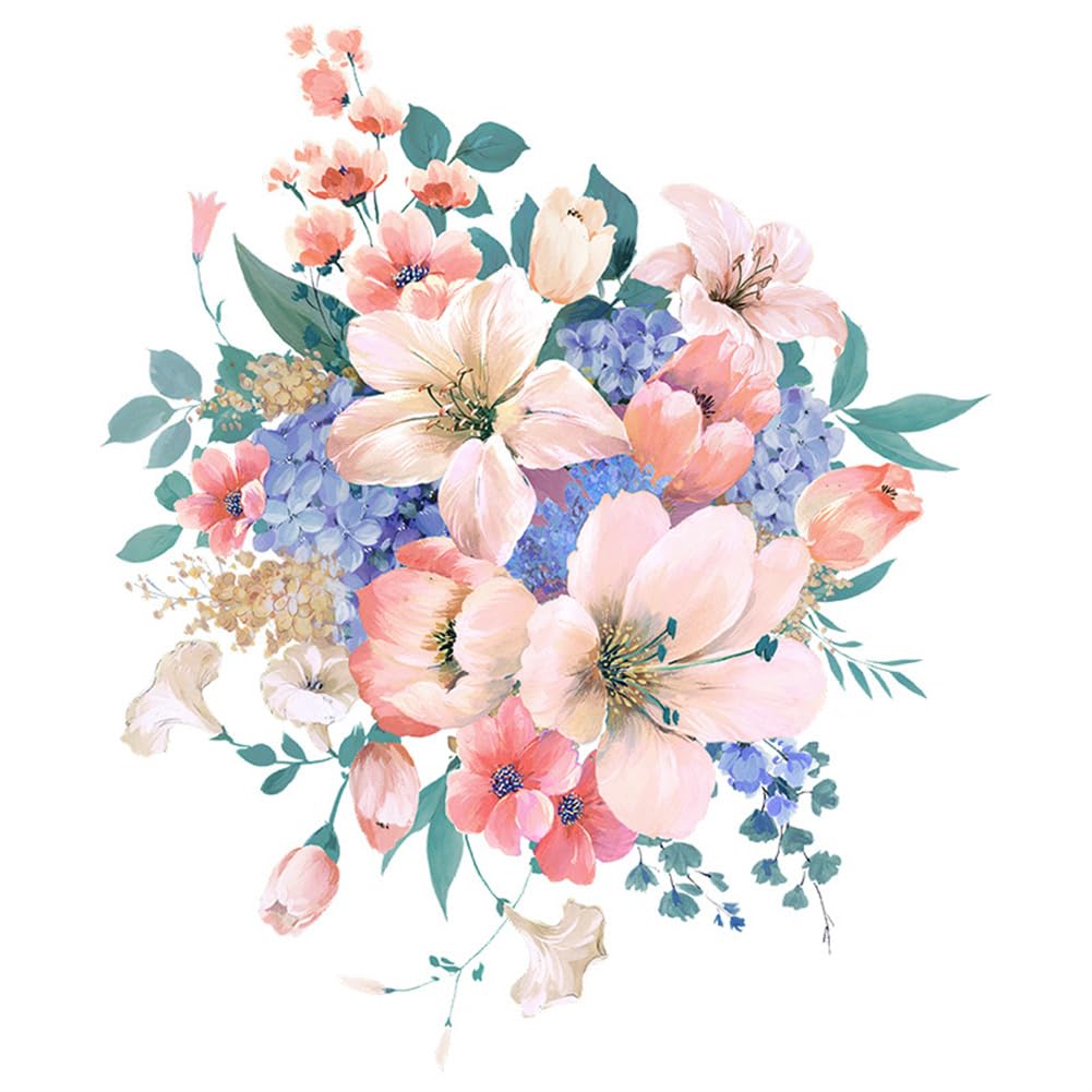 Adesivi per sedile WC Garvee Floral, autoadesivi, rimovibili, in PVC, impermeabili, decorazione per il bagno, stile 2