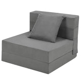 Garvee Divano Letto Pieghevole Con Cuscino Memory Foam Tessuto Traspirante Grigio Per Soggiorno E Ufficio