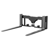 Garvee Attacco Forche Pallet Skid Steer 2500 LBS, Forche 107 cm e Telaio 114 cm, Nero, Uso Agricolo e Industriale