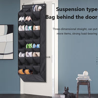 Organizzatore per scarpe da appendere alla porta Garvee con 24 tasche, salvaspazio, robusto, per camera da letto e bagno, neutro