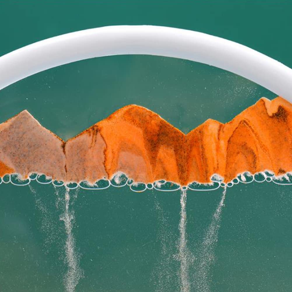 Cornice in vetro con motivo a clessidra galleggiante Garvee, design moderno per ufficio e casa.