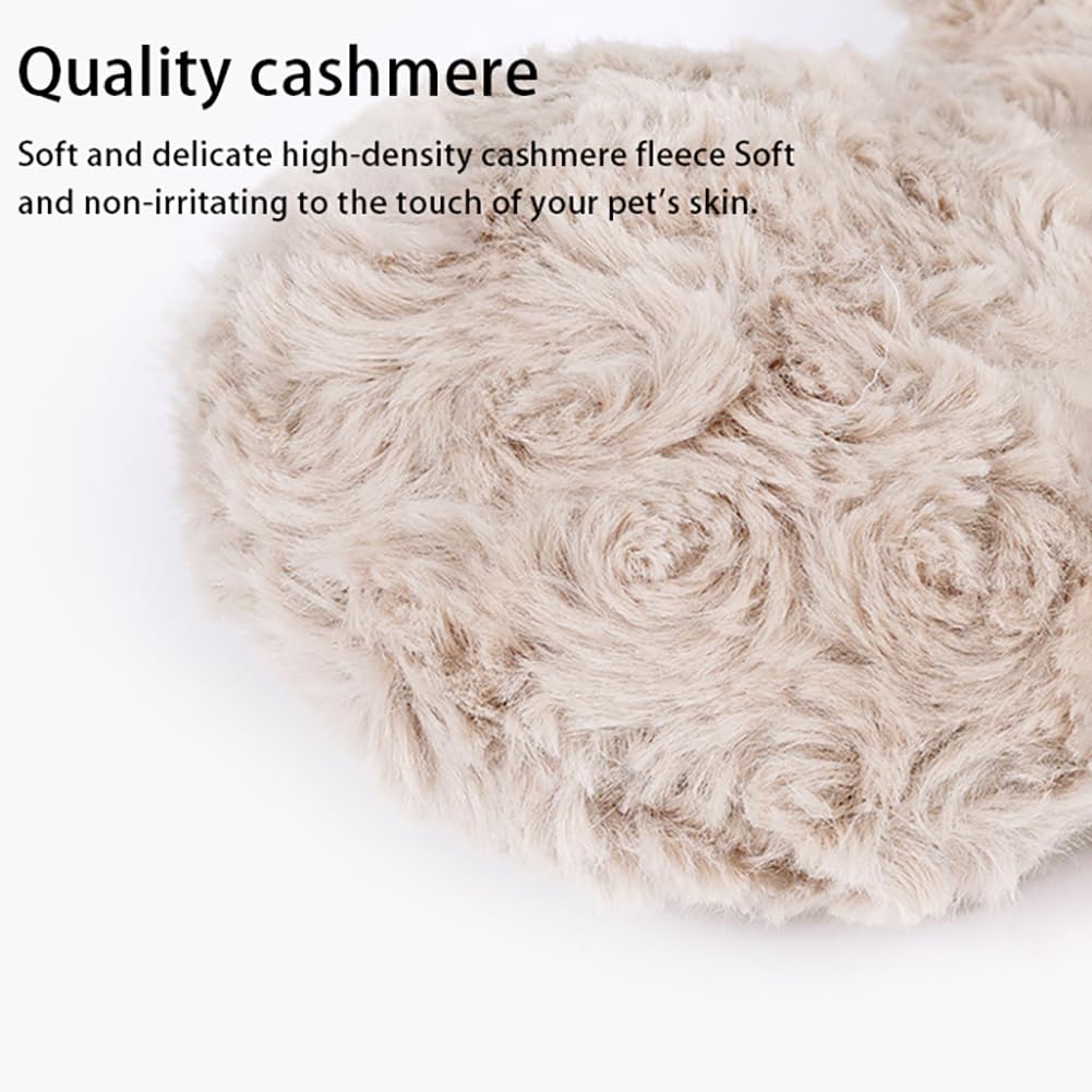 Garvee Pet Sleeping Mat a forma di pecora, ultra morbido, antiscivolo, per cani e gatti, color tè al latte, confortevole, caldo, versatile, per la casa e i viaggi