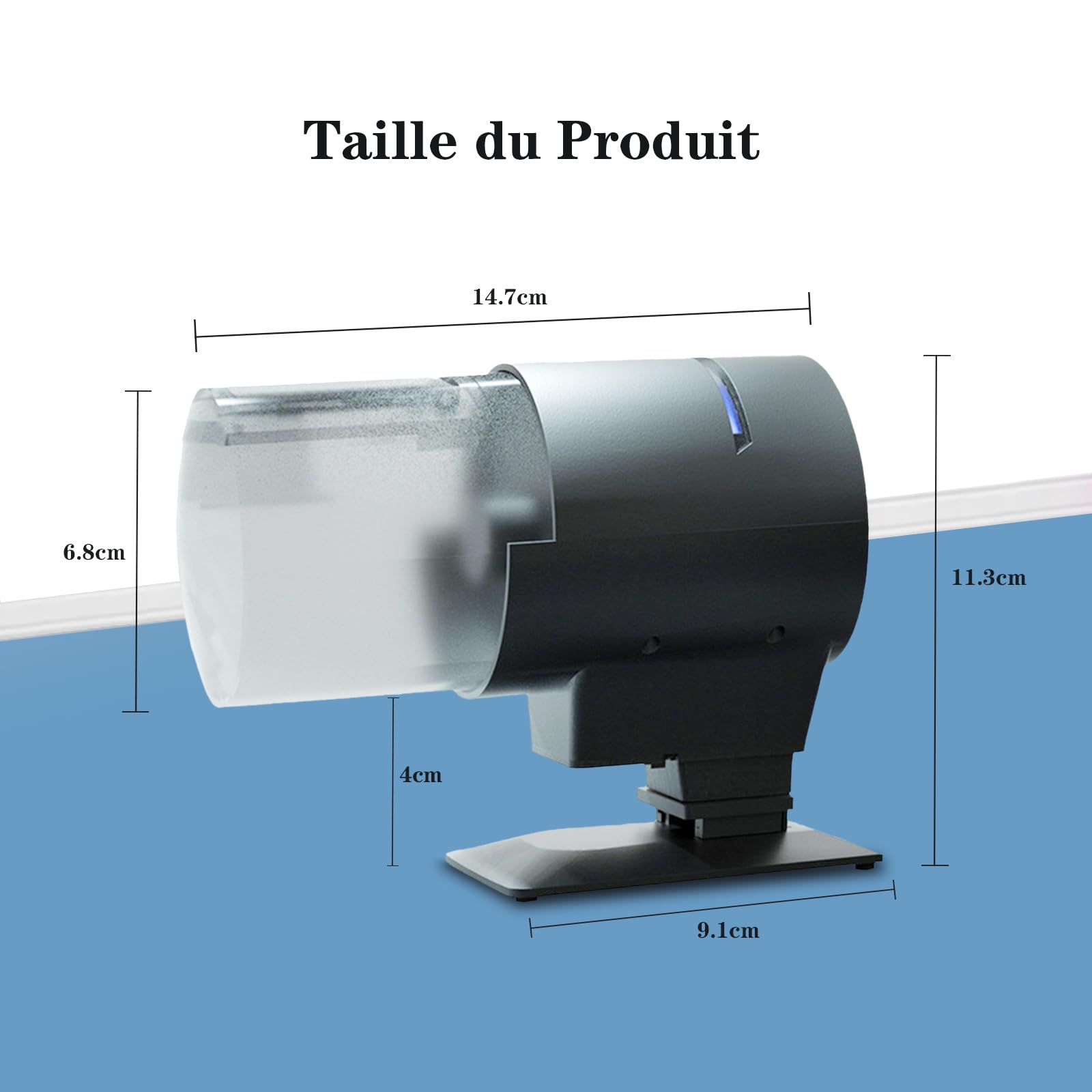 Mangiatoia automatica per pesci Garvee da 210 ml con 3 opzioni di tempo e coperchio salvafreschezza per acquari e vacanze