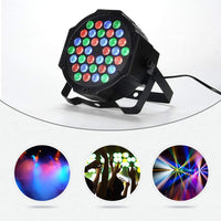 Garvee LED Par Spotlight RGB 36 LED Stage Light 2 Pack Party Light Telecomando DMX per palco DJ Party Show Bar Halloween Natale