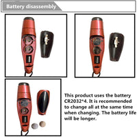 Fischietto elettronico Garvee a 3 toni, leggero, portatile, in plastica, per addestramento piccioni, sport all'aria aperta