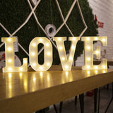 Garvee LED LOVE Neon Leuchte Warmweiß Kabellos Für Hochzeit & Party Deko 22 cm ABS Material