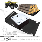 Garvee Slitta Traino Prato Heavy Duty 47x110" HDPE 2500 libbre - Cinghia Maniglie per Agricoltura Nero