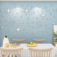 Garvee 82pcs Adesivi da Parete a Specchio Stella in Acrilico Impermeabili Riutilizzabili per Camerette e Asili