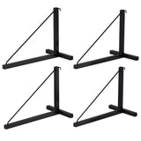 Garvee Supporti Scaffali Container 4-Pack Acciaio Antiruggine 1 Ripiano Verticale - Ideale per Trailer, Magazzini