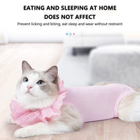 Garvee Tuta Recupero Gatto Body Post-Operatorio Protezione Wound Care Cotone Regolabile Verde S - Comfort e Protezione per la Guarigione