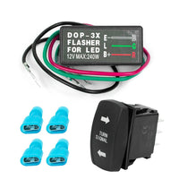 Interruttore universale Garvee a LED a 4 pin con interruttore a levetta per camper, fuoristrada, camion, trattori, barche, motociclette, plastica, impermeabile IP67