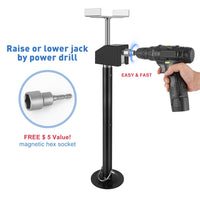Garvee, set di 2 supporti estraibili per camper, regolabili in acciaio 53,51-86,99 cm, portata 2268 kg ciascuno, resistenti alla ruggine, compatti per roulotte