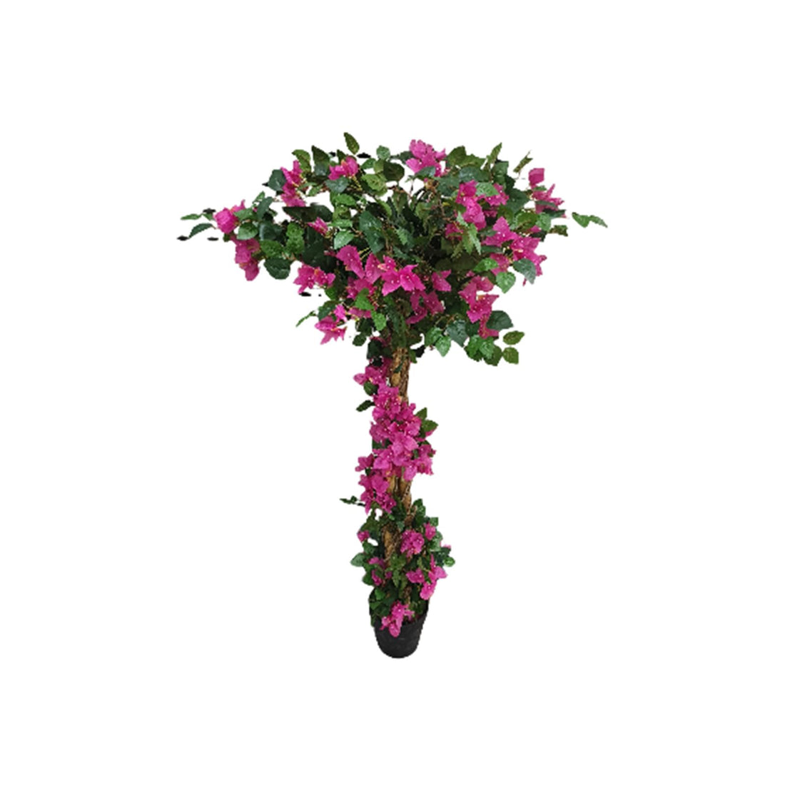 Albero di bouganville artificiale Garvee da 4,1 piedi, realistico, vaso di plastica a bassa manutenzione per soggiorno e ufficio, leggero e versatile