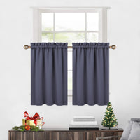 Tende oscuranti Garvee, 2 pezzi, per finestre, soggiorno, cucina, camera da letto, isolate termicamente, 26×36 pollici, grigio scuro