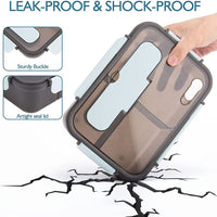 Bento Box ermetico Garvee, 2 scomparti, a prova di perdite, 1100 ml, senza BPA, leggero, per scuola e ufficio