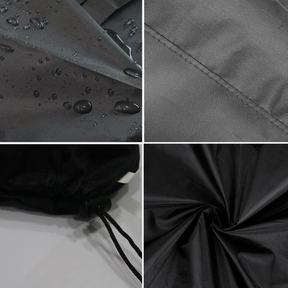Copertura per motore fuoribordo Garvee, impermeabile, 210D Oxford, nera, 52X27X32cm, per barca da 15 CV