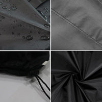 Copertura per motore fuoribordo Garvee, impermeabile, 210D Oxford, nera, 52X27X32cm, per barca da 15 CV