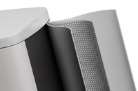 Pattumiera da cucina in metallo Garvee da 13 galloni/50 litri con coperchio, chiusura ammortizzata, pedale per cucine e uffici, bianca, maniglia ergonomica, compatta