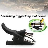 Garvee 2-Pack Sea Fishing Trigger Bionic Finger Thumb Button Fixed Spool Black per pesca costiera e in spiaggia