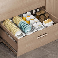 Scolapiatti estensibile Garvee, acciaio inossidabile, strato singolo con vassoio raccogligocce, per mobile da cucina, sottolavello, bianco, salvaspazio, antiruggine