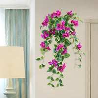 Garvee Fiori Artificiali Sospesi Piante Viola 65,5 cm per Recinzione da Muro Patio Ufficio Giardino Decorazione per Feste di Nozze
