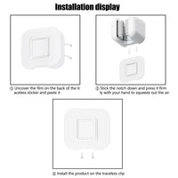 Garvee Set da 3 pezzi Porta scopa autoadesivo con supporto da parete antiscivolo per cucina e giardino, robusto, non richiede foratura