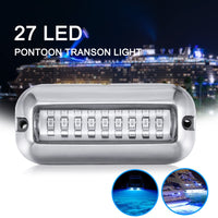 Garvee Luci Marine 27 LED Sottomarine per Barca, Acciaio Inox, Ideali per Pesca Notturna e Yachting, 2 Pezzi, Argento
