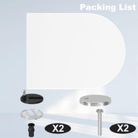Garvee WC Sitz D-Form Toilettendeckel Mit Absenkautomatik, Schnellverschluss & Verstellbare Scharniere Für Badezimmer, 464x359 mm, Weiß