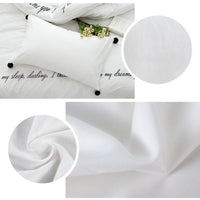 Set di federe Garvee da 4 pezzi in 100% cotone egiziano, chiusura con cerniera, ipoallergenico, matrimoniale, traspirante, resistente, per camera da letto
