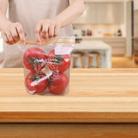 Garvee Sacchetti Trasparenti per Conservazione Fresca, Sicuri per Alimenti, Resistenti al Freezer, Riutilizzabili, Ideali per Frutta e Verdura, 3 Misure