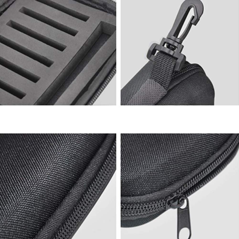 Set di 16 cucchiaini da pesca Garvee con borsa, lame rotanti luminose, nucleo in schiuma resistente, per trote e persici, nero, acqua dolce e salata