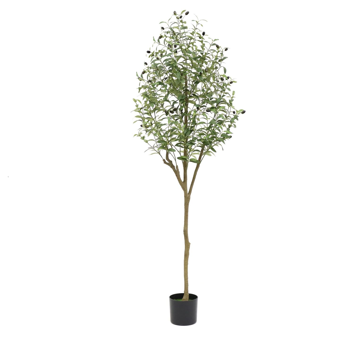 Albero di ulivo artificiale Garvee 180 cm, facile da pulire, design realistico, in poliestere, per soggiorno e ufficio, verde