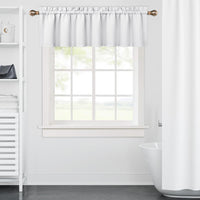 Garvee Valance Tende da Cucina 52x15 Pollici Bianco Vino Oscurante Termico Tascabile per Asta per Piccole Finestre Cucina Camera da Letto