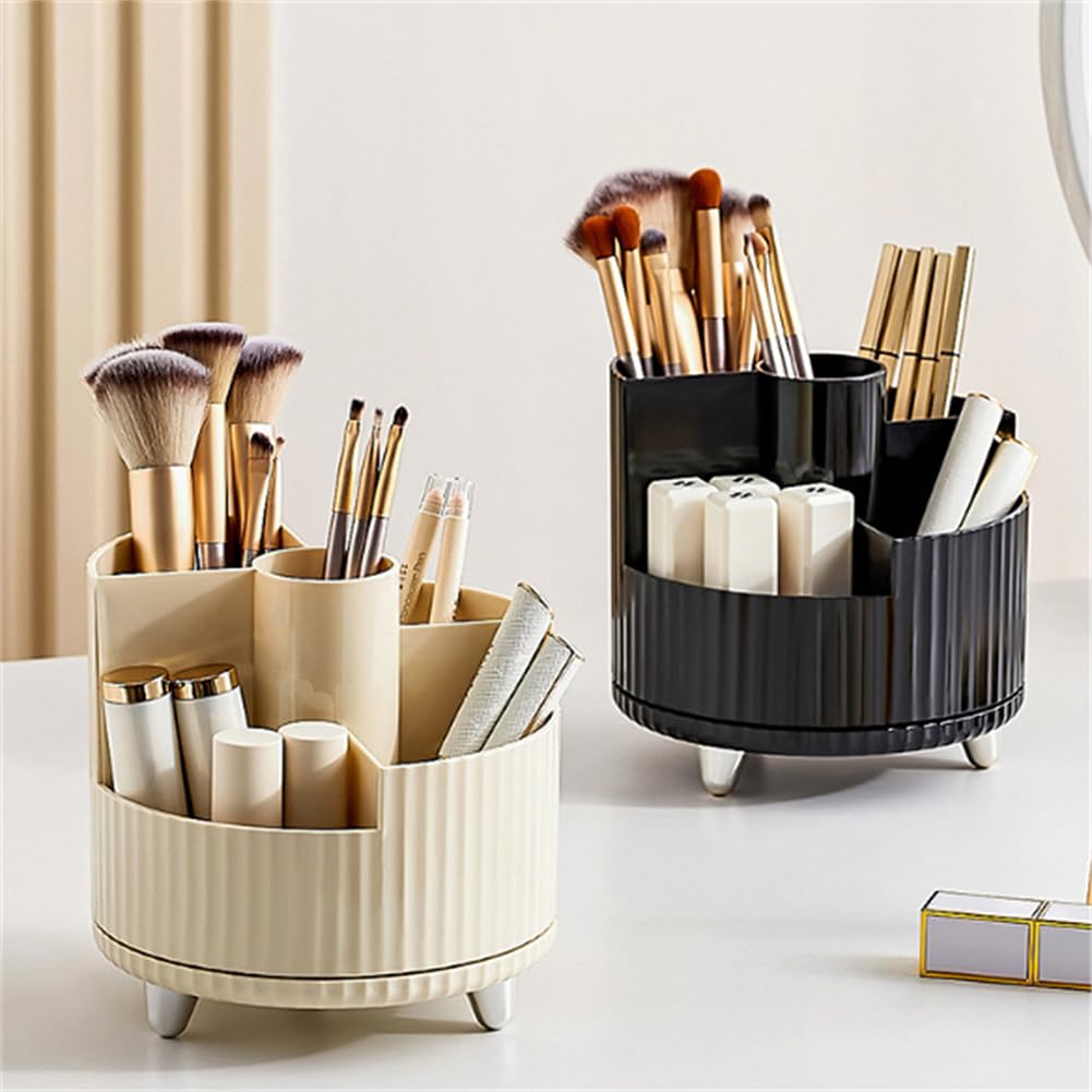 Garvee Porta Trucchi Organizzatore Porta Pennelli Ruotabile a 360° per Comò da Camera da Letto Tipo 6 Scomparti Multipli