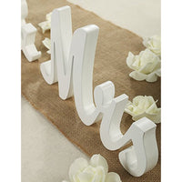 Garvee Segno Mr & Mrs Grande in Legno Premium per Tavolo Matrimonio, Decorazioni Nuziali, Dimensioni Grandi, Colore Naturale