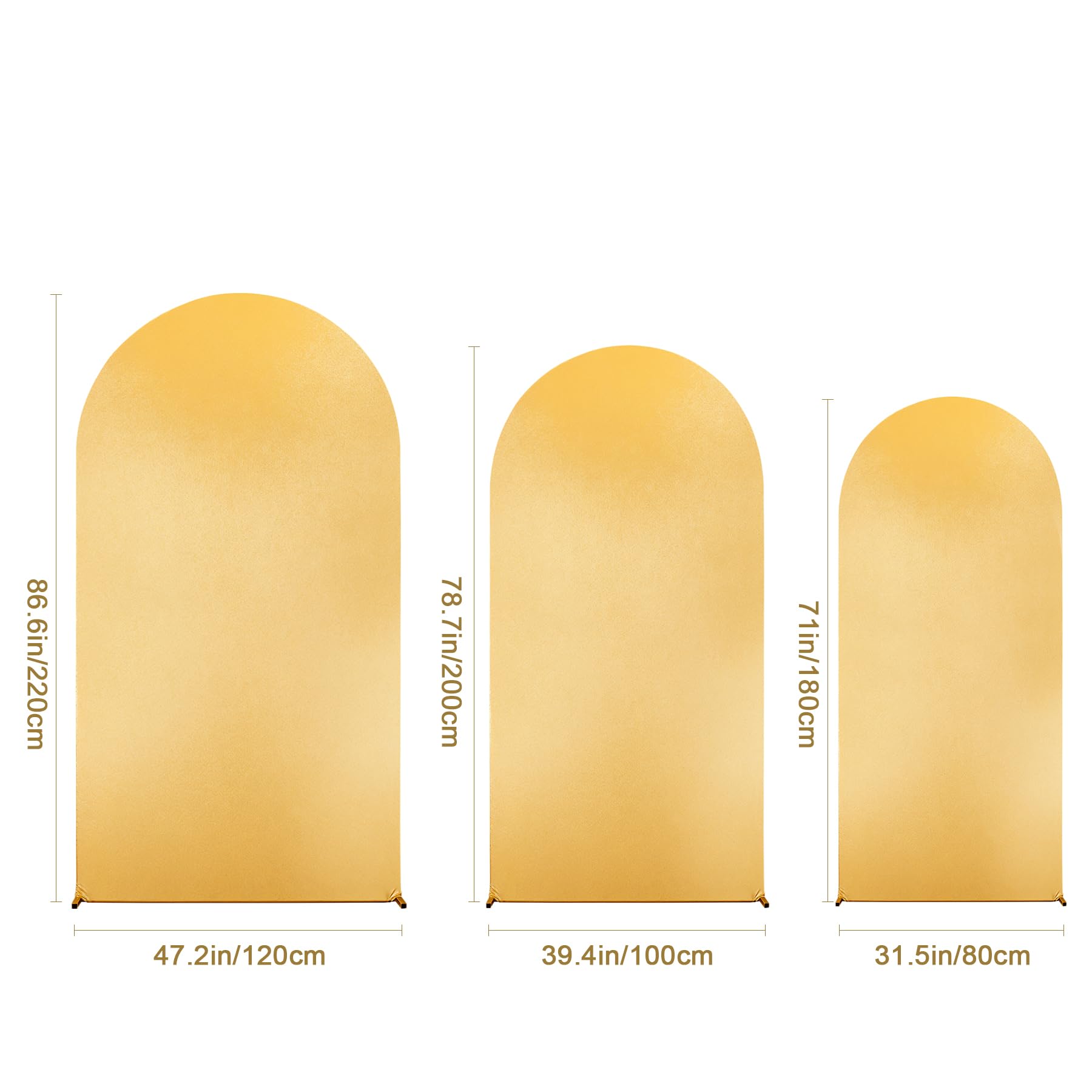 Garvee 6.6FT Copertura per fondale per arco nuziale - Spandex elasticizzato, scintillante, elastico, design bifacciale, leggero, riutilizzabile - Festa, celebrazione, cerimonia