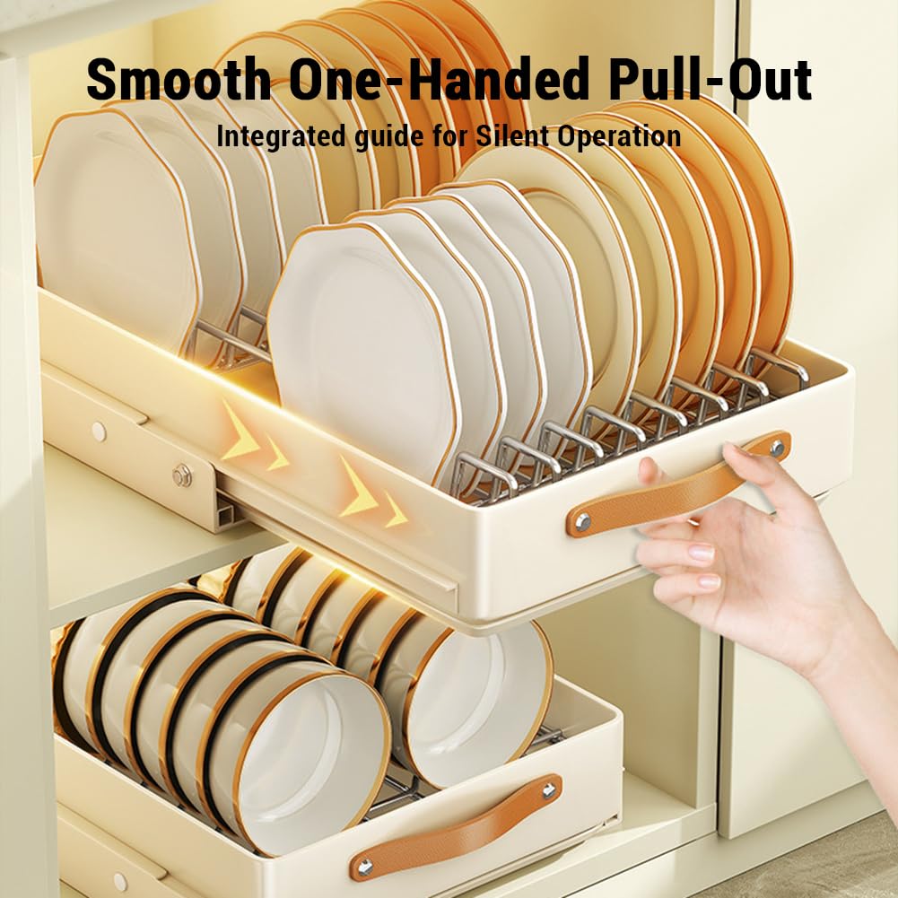 Cassetto estensibile Garvee in metallo resistente per cucina e ufficio da 19 pollici, versatile, silenzioso, senza viti