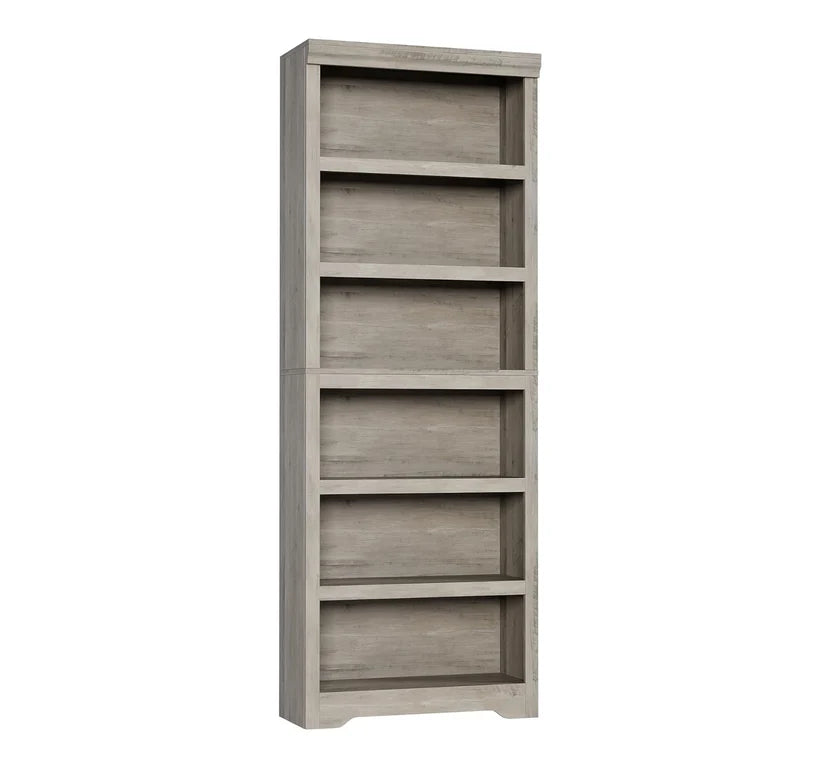 Garvee Libreria 6 Ripiani Alta Regolabile MDF Resistente Design Elegante Antiscivolo per Soggiorno e Ufficio 190 cm