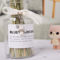 Portachiavi Garvee 48 a forma di angelo custode con sacchetto in organza, pendenti con perle rosa per matrimoni, battesimi, Natale, compleanni