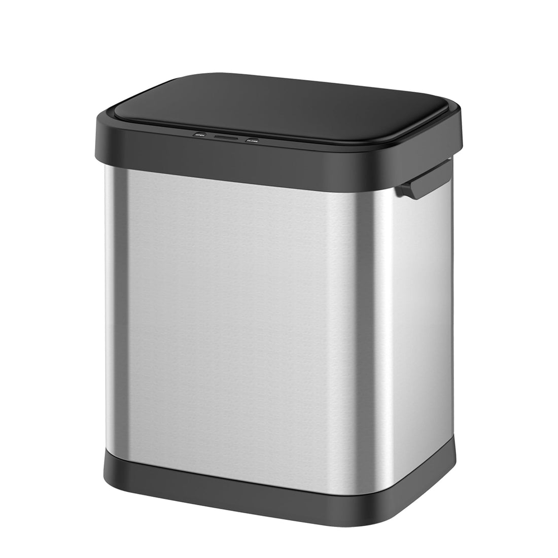 Pattumiera Garvee da 7,9 galloni/30 litri in acciaio inox con sensore di movimento e coperchio a chiusura ammortizzata per cucina e bagno, rettangolare
