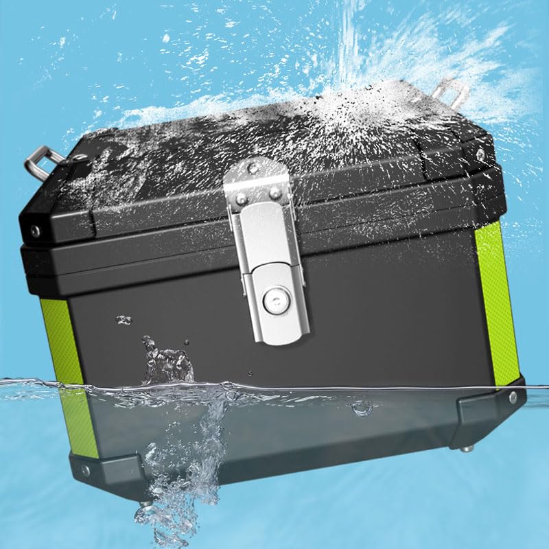 Bauletto Garvee per moto 45L in plastica ABS impermeabile antifurto universale riflettente nero