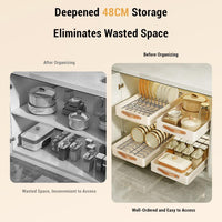 Cassetto estensibile Garvee in metallo resistente per cucina e ufficio da 19 pollici, versatile, silenzioso, senza viti