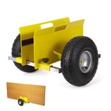 Garvee Carrello per Pannelli da Cartongesso 272 kg - Regolabile, Ruote Gonfiabili 25,4 cm Tutto Terreno - Giallo