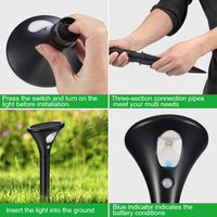 Luci solari Garvee per uso esterno, confezione da 2, luci solari da giardino con sensore di movimento, impermeabile IP65, per giardino, patio, prato, sentiero