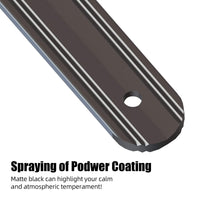 GARVEE Balaustre per terrazze in alluminio piatte e dritte da 32-1/4 pollici con viti, confezione da 50 ringhiere per portici scanalate, ringhiere per terrazze con balaustra per scale, ringhiere per terrazze e scale, nero opaco