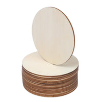 Garvee Set 50 Rondelle in Legno Grezzo 10cm, Spessore 3mm - Superficie Liscia, Legno Naturale per Bricolage, Incisione, Decorazioni, Artigianato