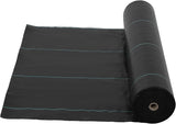 Telo Antierba Professionale Garvee 1,83x91,43m Polipropilene Resistente per Orto Giardino Nero
