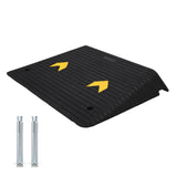 Garvee Rampa Soglia in Gomma 10 cm, Capacità 15.000 kg, Antiscivolo, Portatile, Accesso Disabili Casa, Resistente Temperature Estreme