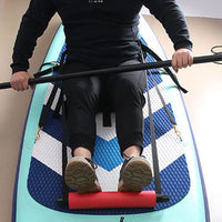 Garvee Supporti Per Piedi Kayak Universali Regolabili Con Cinghie Leggeri Per Barche Gonfiabili E Kayak, 43cm, Nero